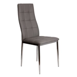 Стул SKY, экокожа, серый APU-006/хром
