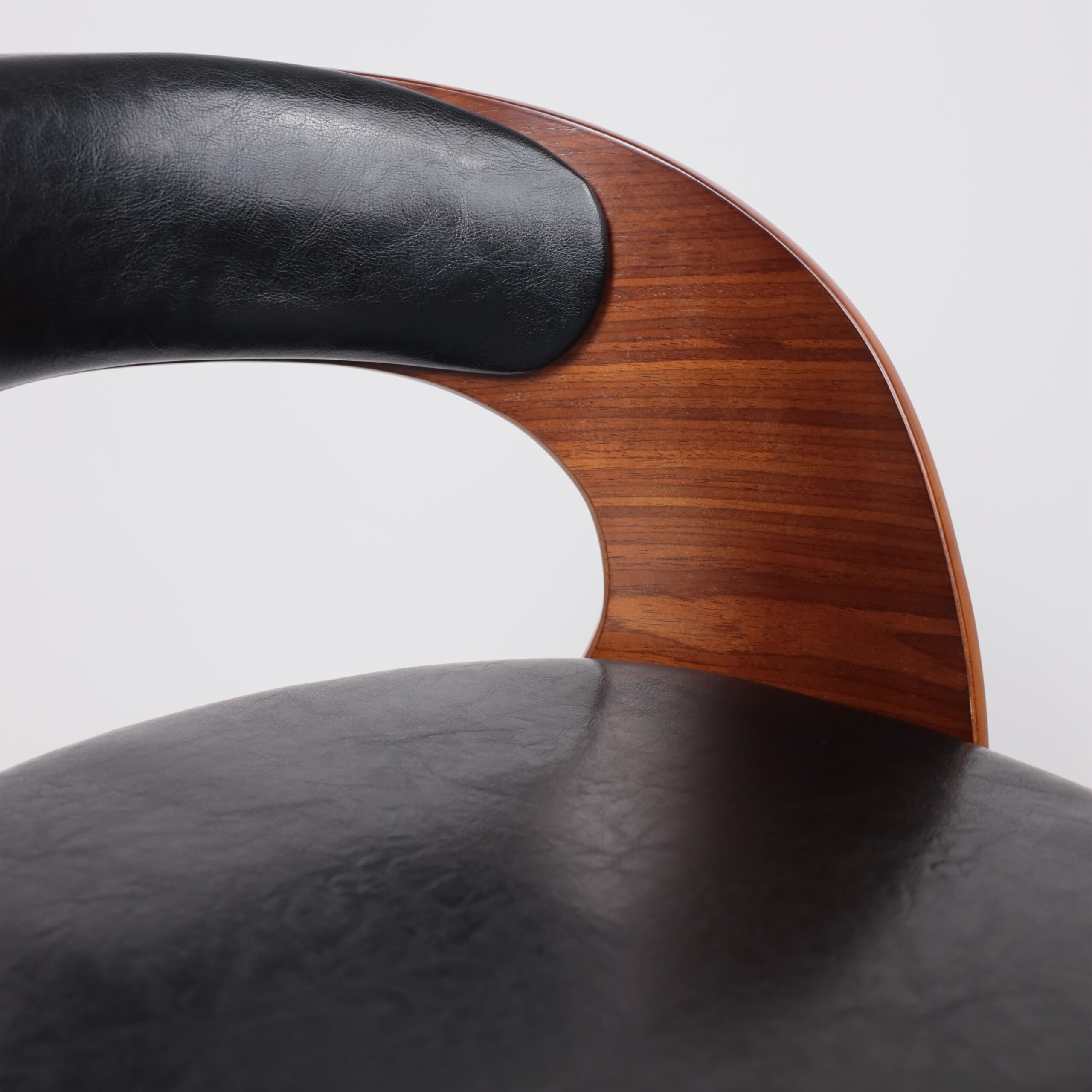 Стул барный BRUNO, экокожа, черный/хром