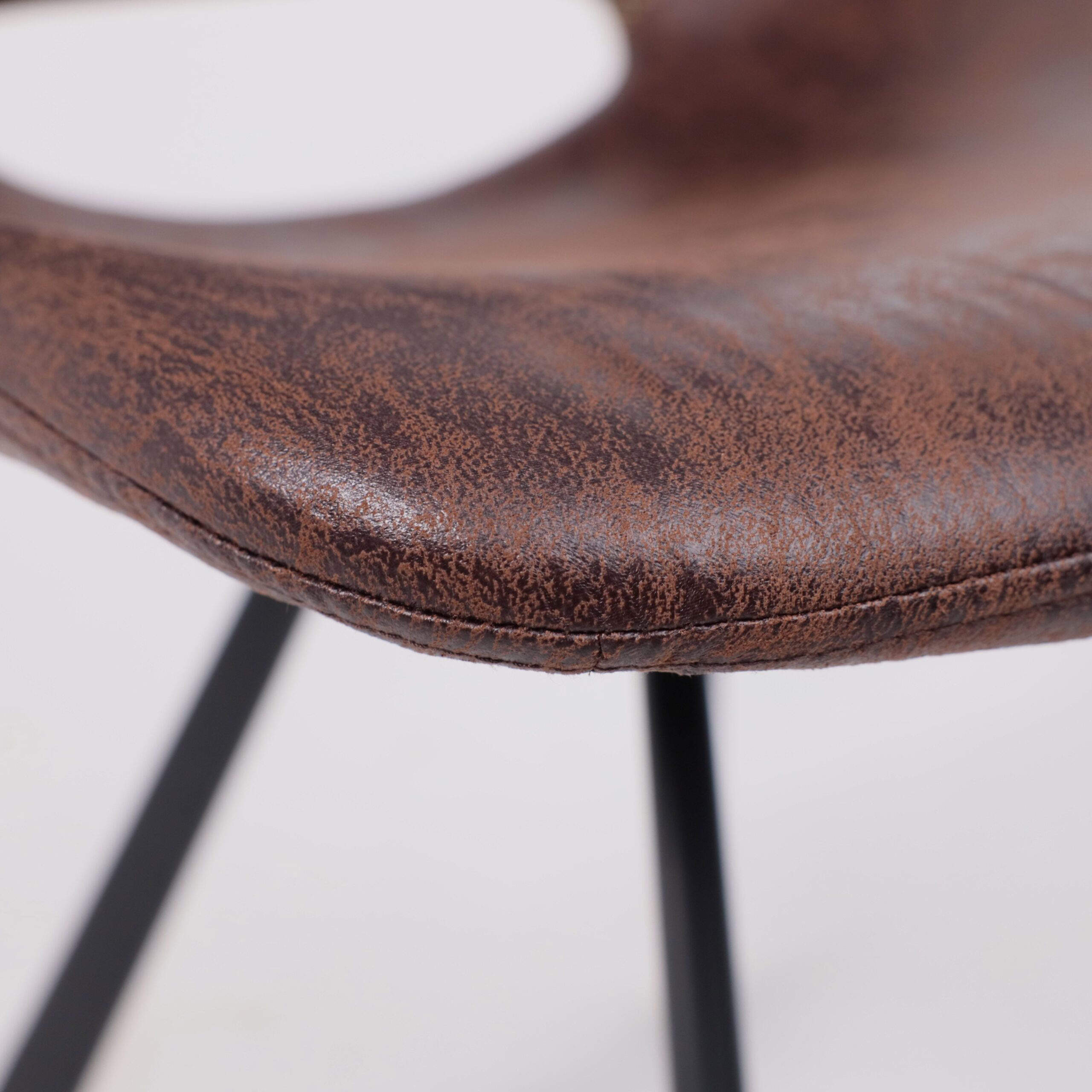 Стул  DILAN, экокожа, коричневый PU C-03/черный