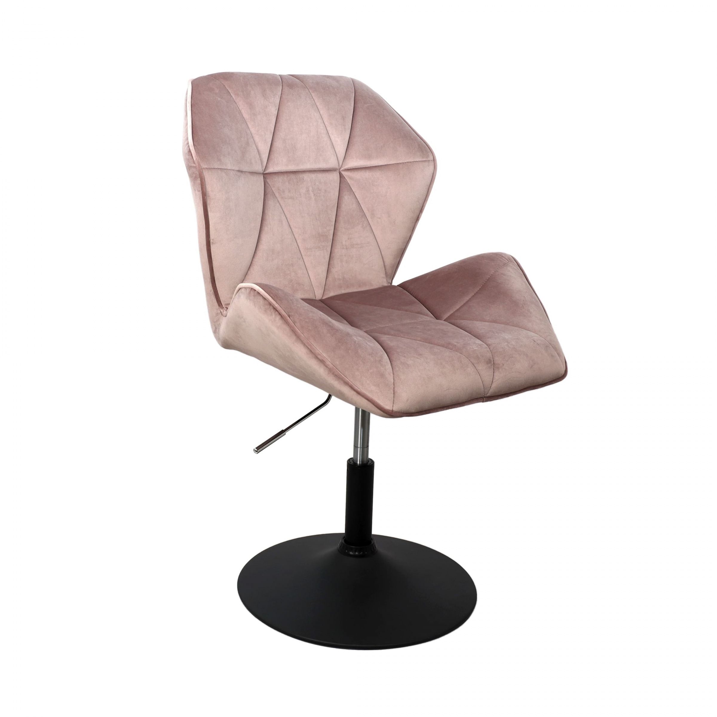 Кресло OSLO, (пыльная роза велюр/черный)