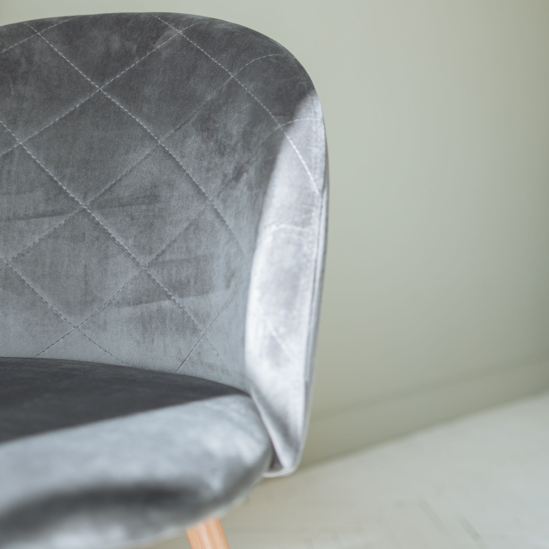 Стул HONNOR, серый велюр HLR-21/дуб