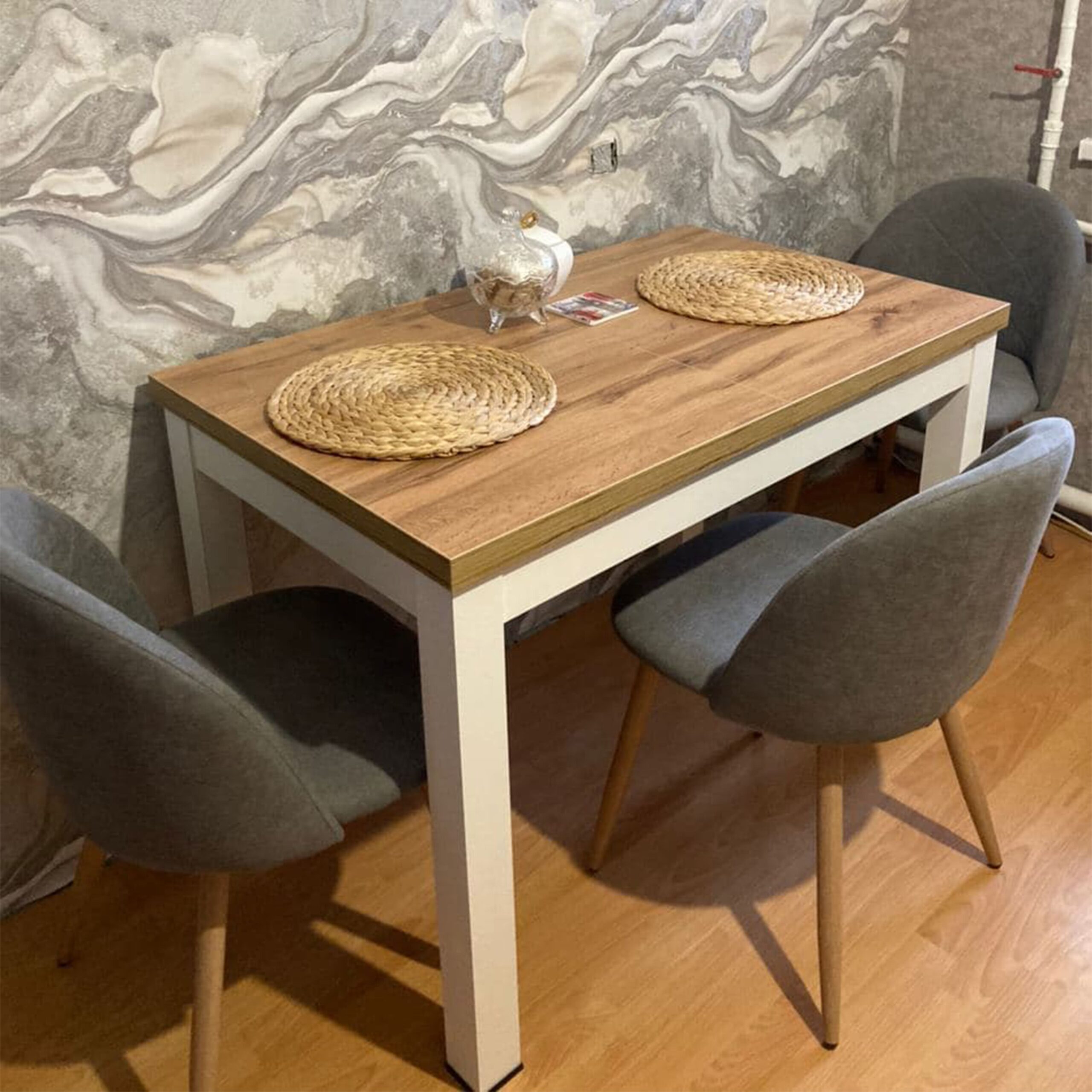 Стол раздвижной ONE (СОО), 1100(1490)*670*770, (дуб натуральный)