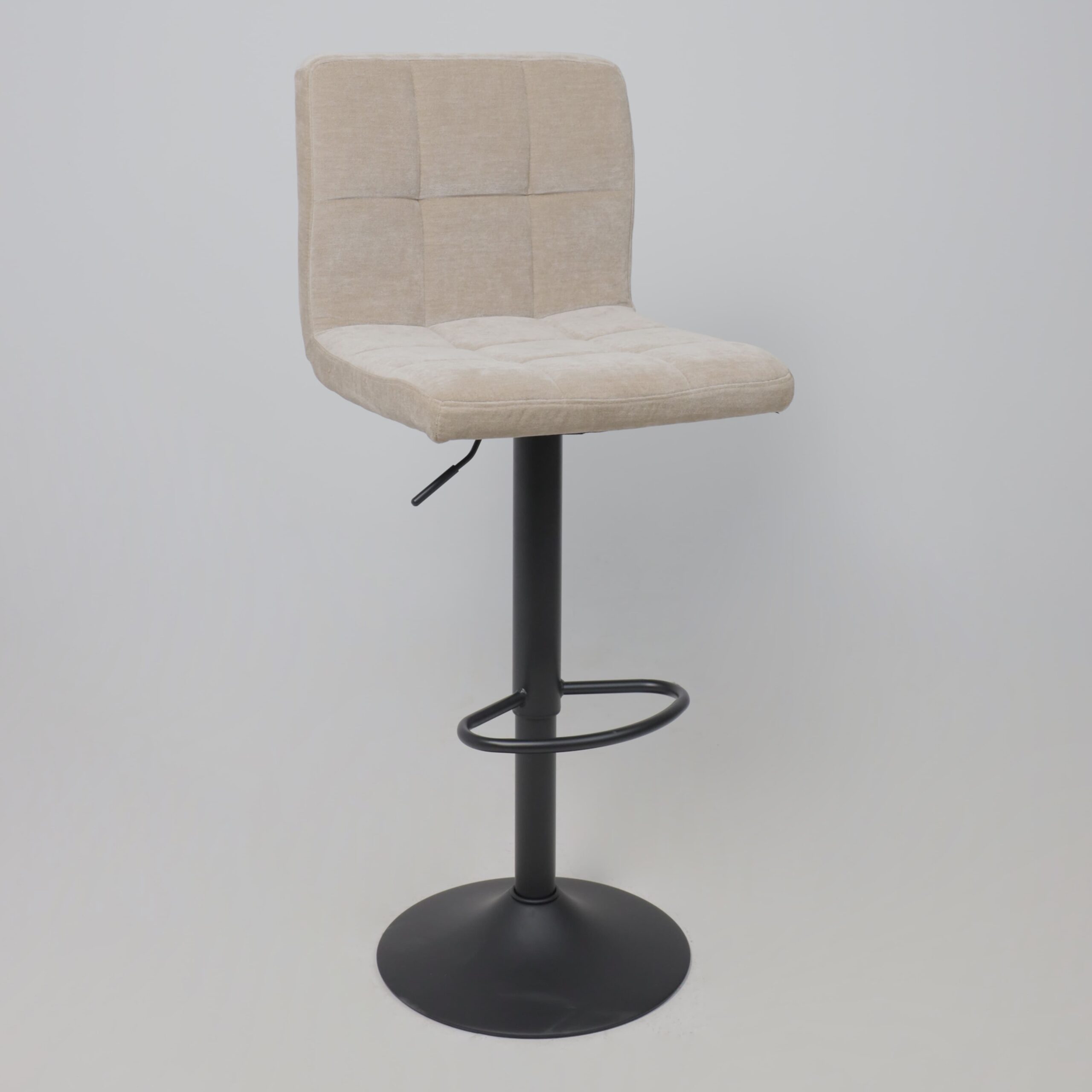 Стул барный LOGOS, бежевый шенилл Ote Canna 170/черный