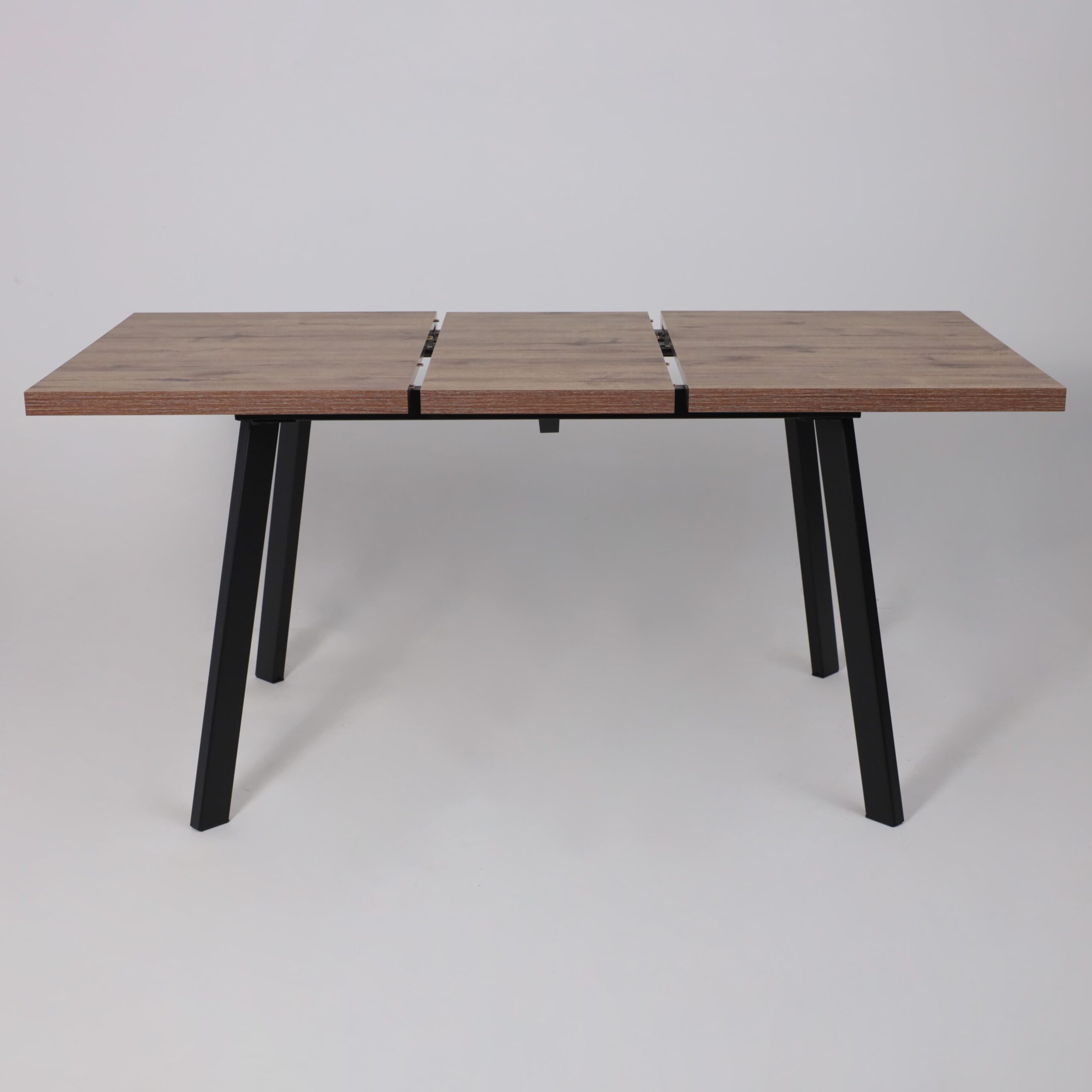 Стол BORG-120, раздвижной 120(160)х80, Дуб Веллингтон/Чёрный