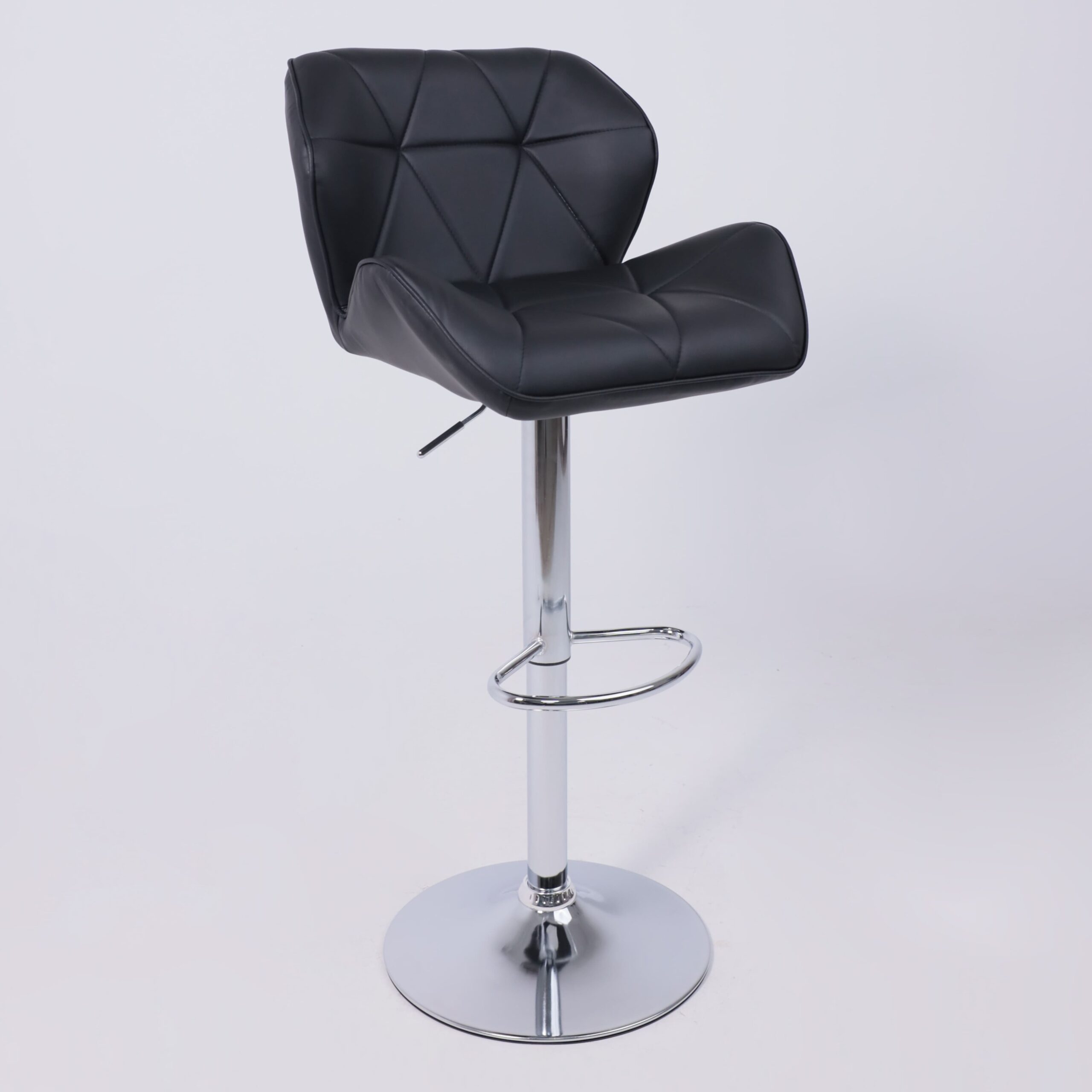 Кресло BERLIN, экокожа, черный/хром