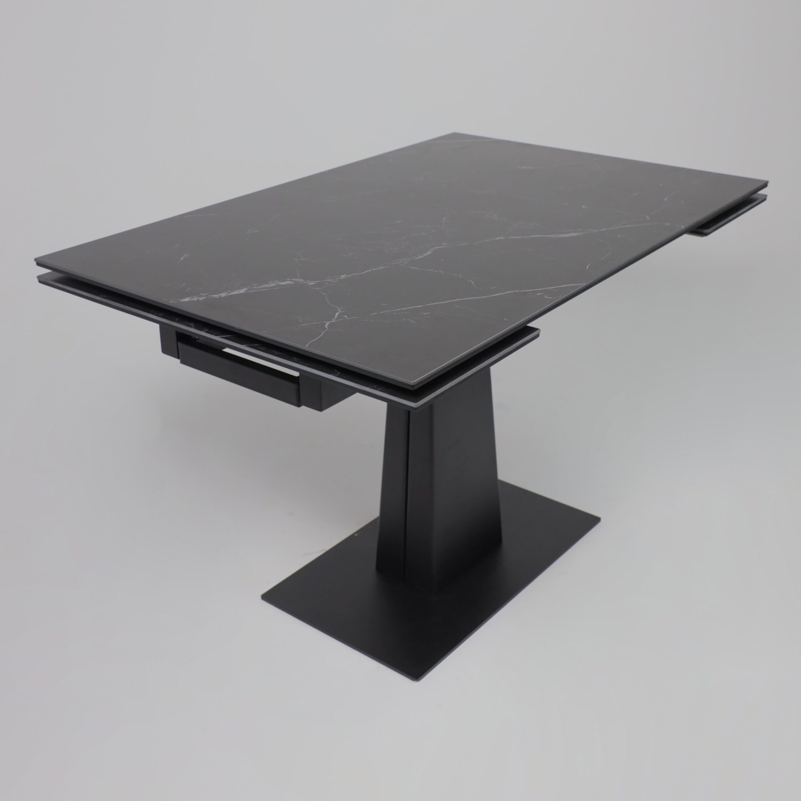 Стол AV 2119, МДФ+керамика, раздвижной 1200 (1800)*800 черный, матовый SHAKESPEARE/черный