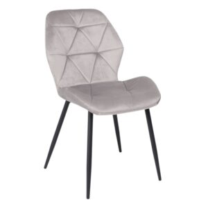 Стул CONGO NEW, светло-серый велюр G062-37/черный