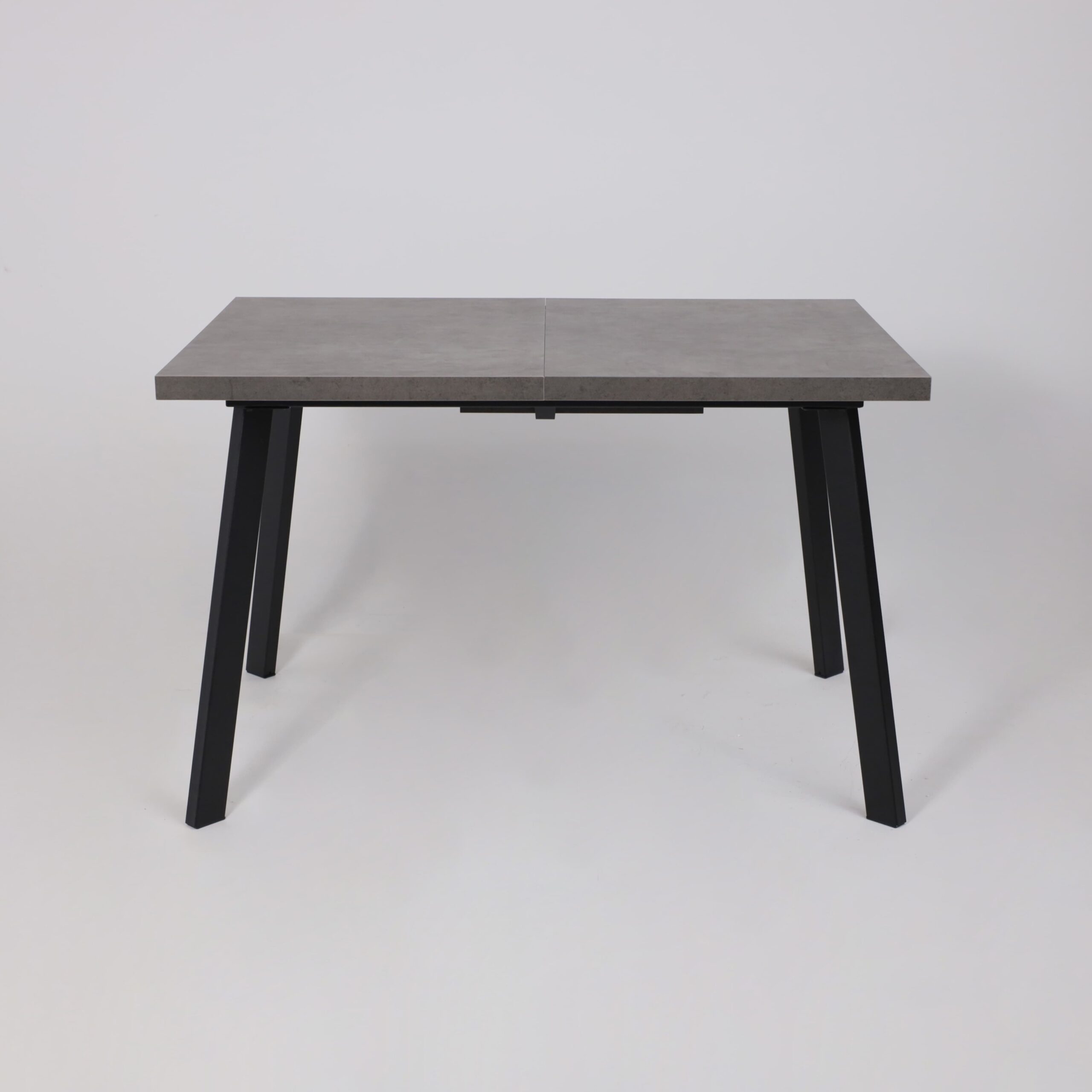 Стол BORG-120, раздвижной 120(160)х80, Дымчатая керамика/Чёрный