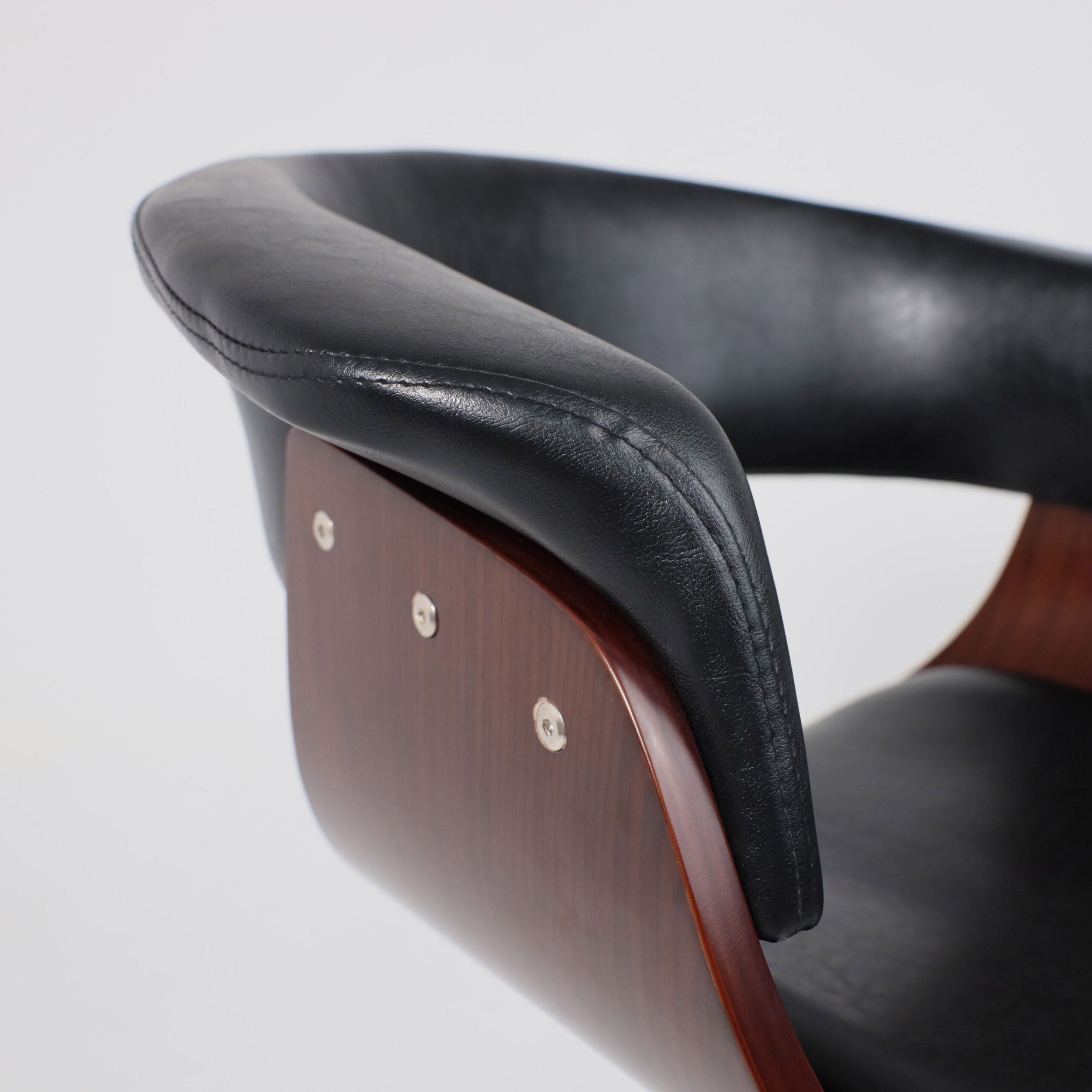 Стул барный ROSSI, экокожа, черный/хром