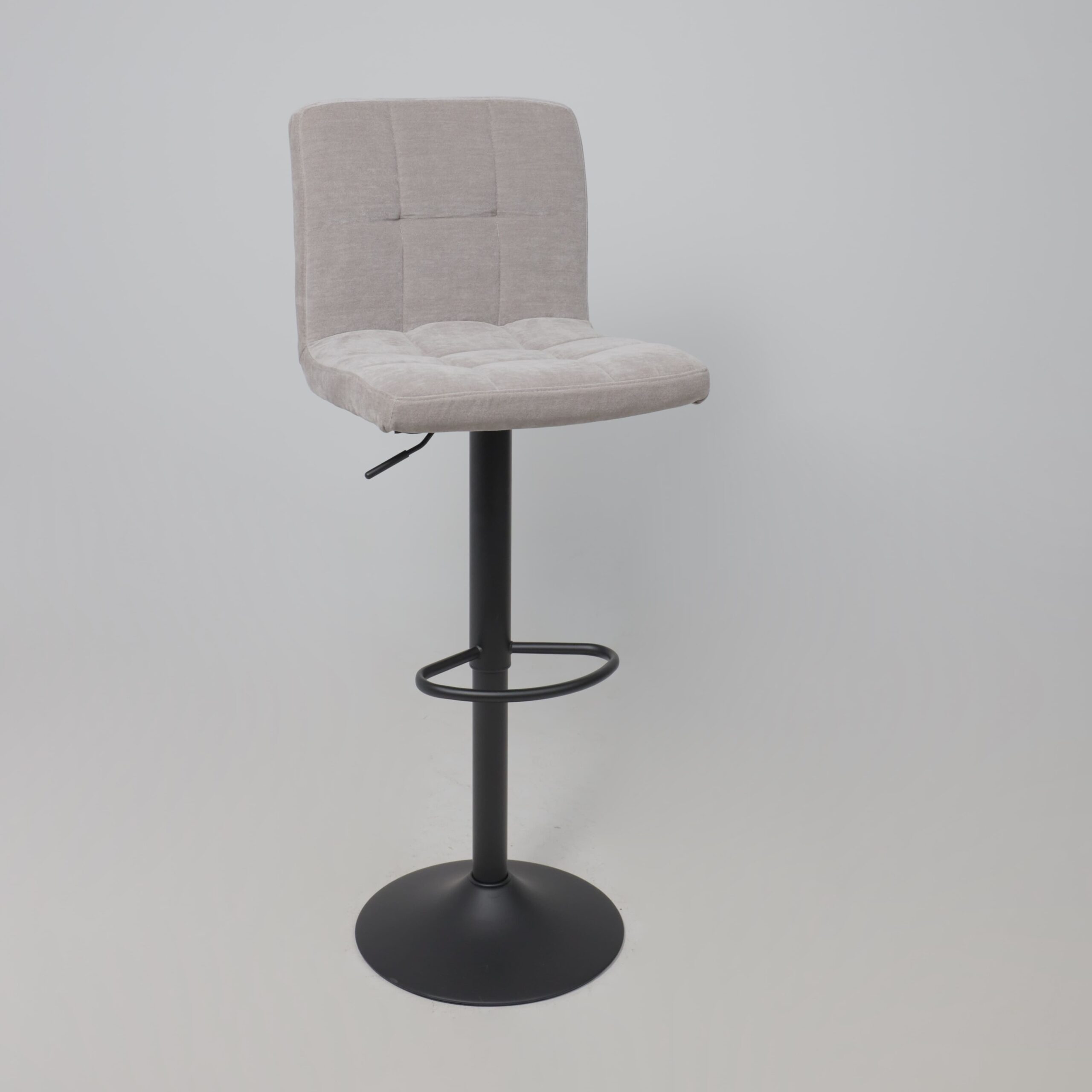 Стул барный LOGOS, серый шенилл Ote Canna 452/черный