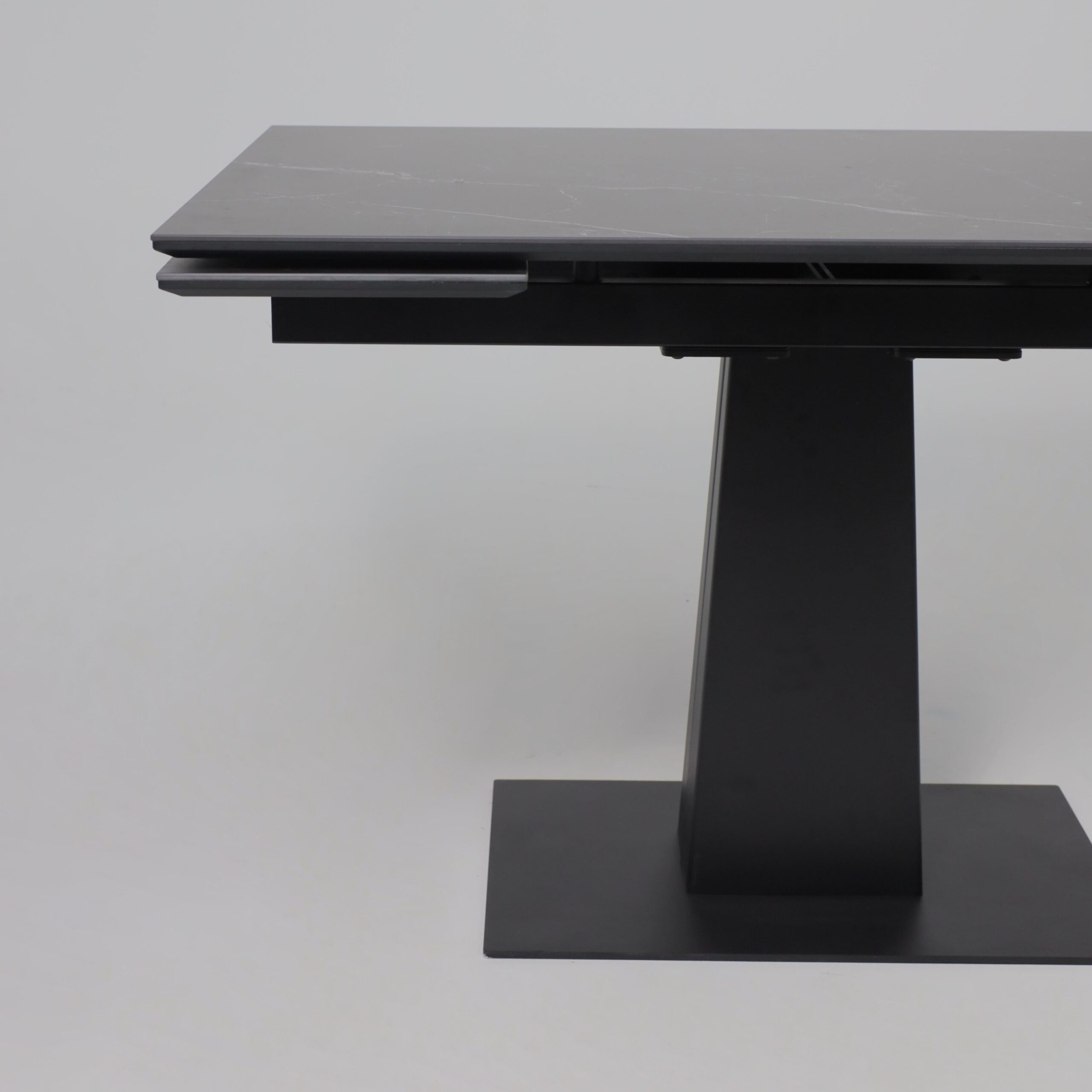 Стол AV 2119, МДФ+керамика, раздвижной 1200 (1800)*800 черный, матовый SHAKESPEARE/черный