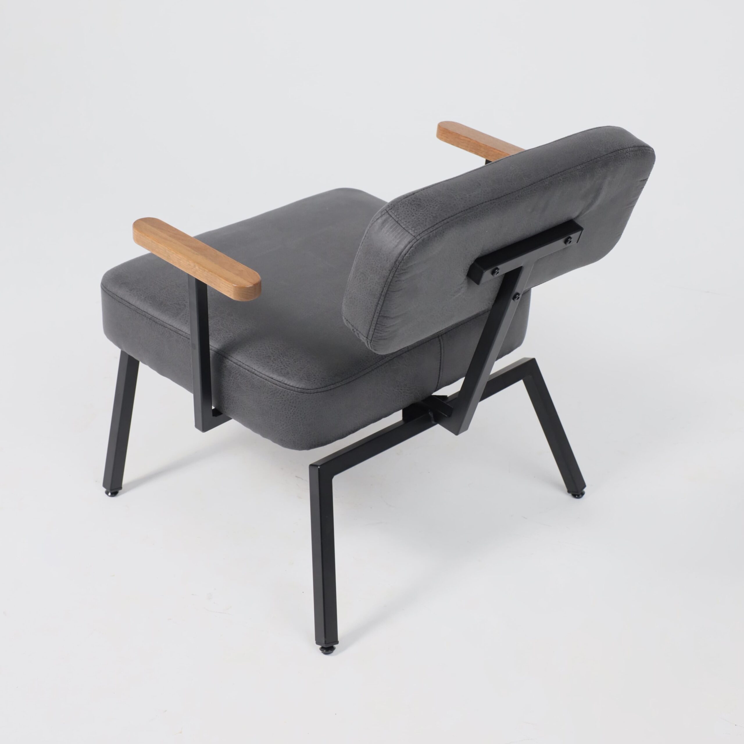 Кресло BOOKER, экокожа винтажный черный WATUSI 16/черный