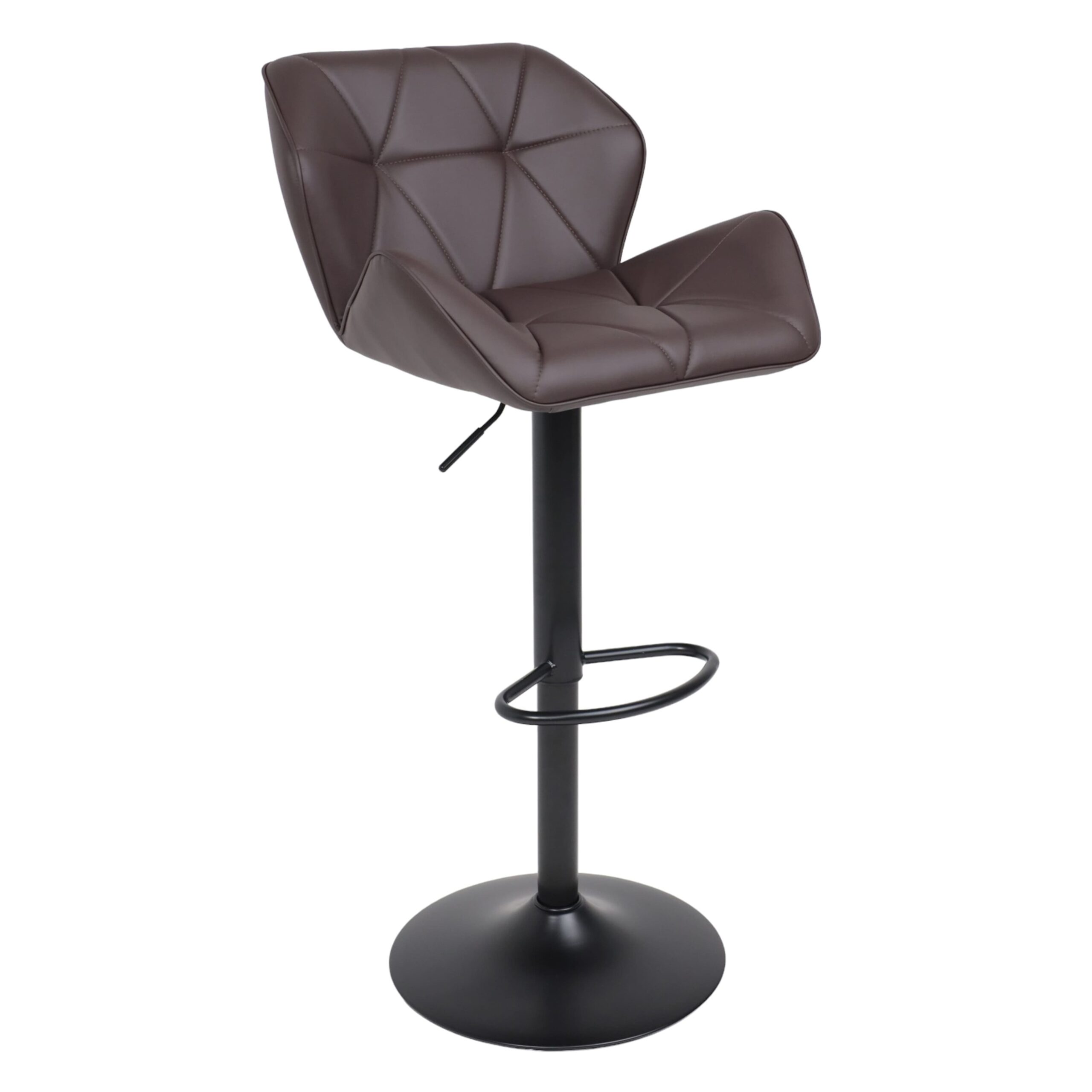 Кресло барное BERLIN GB, Pegaso шоколад экокожа/черный