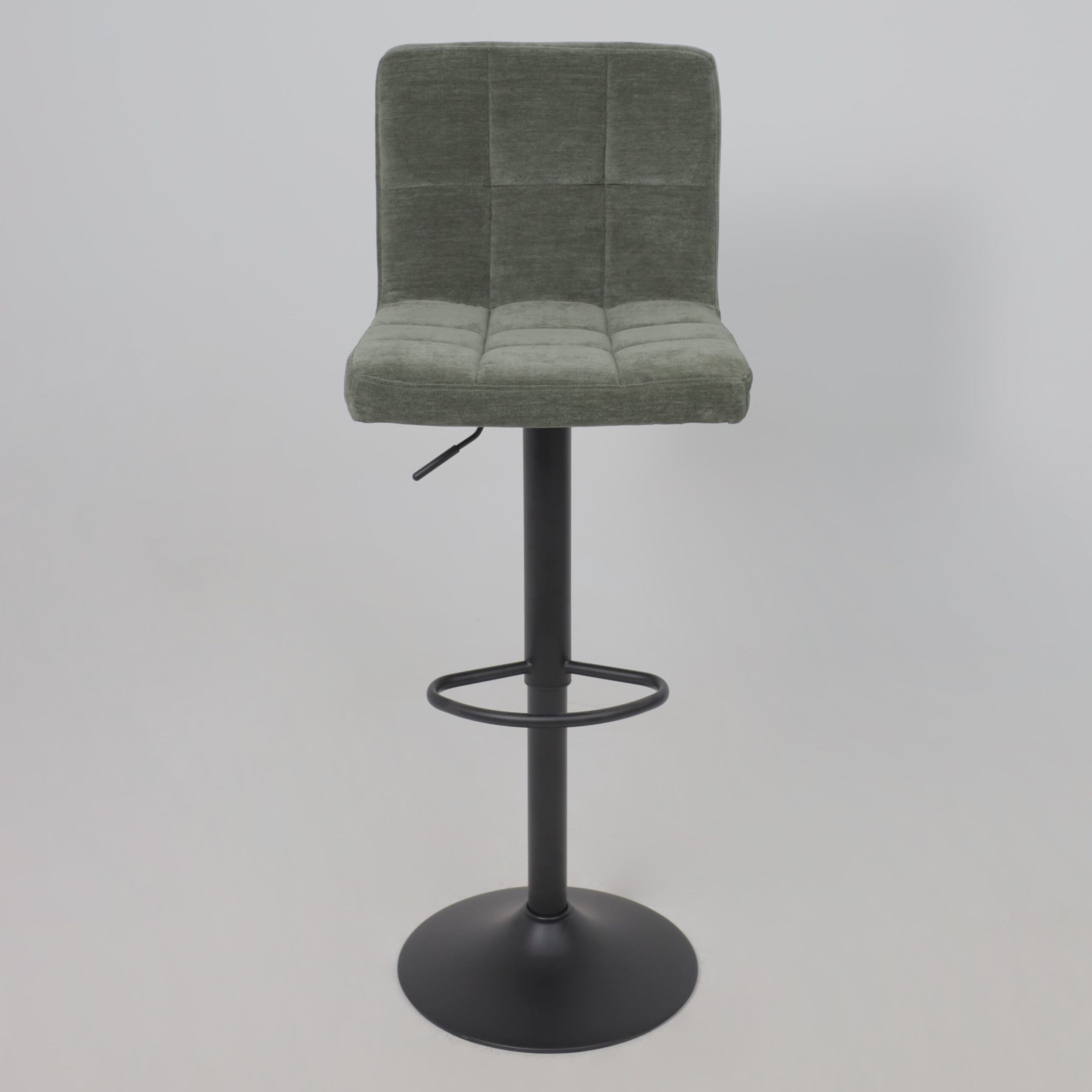 Стул барный LOGOS, темно-зеленый шенилл Ote Canna 352/черный