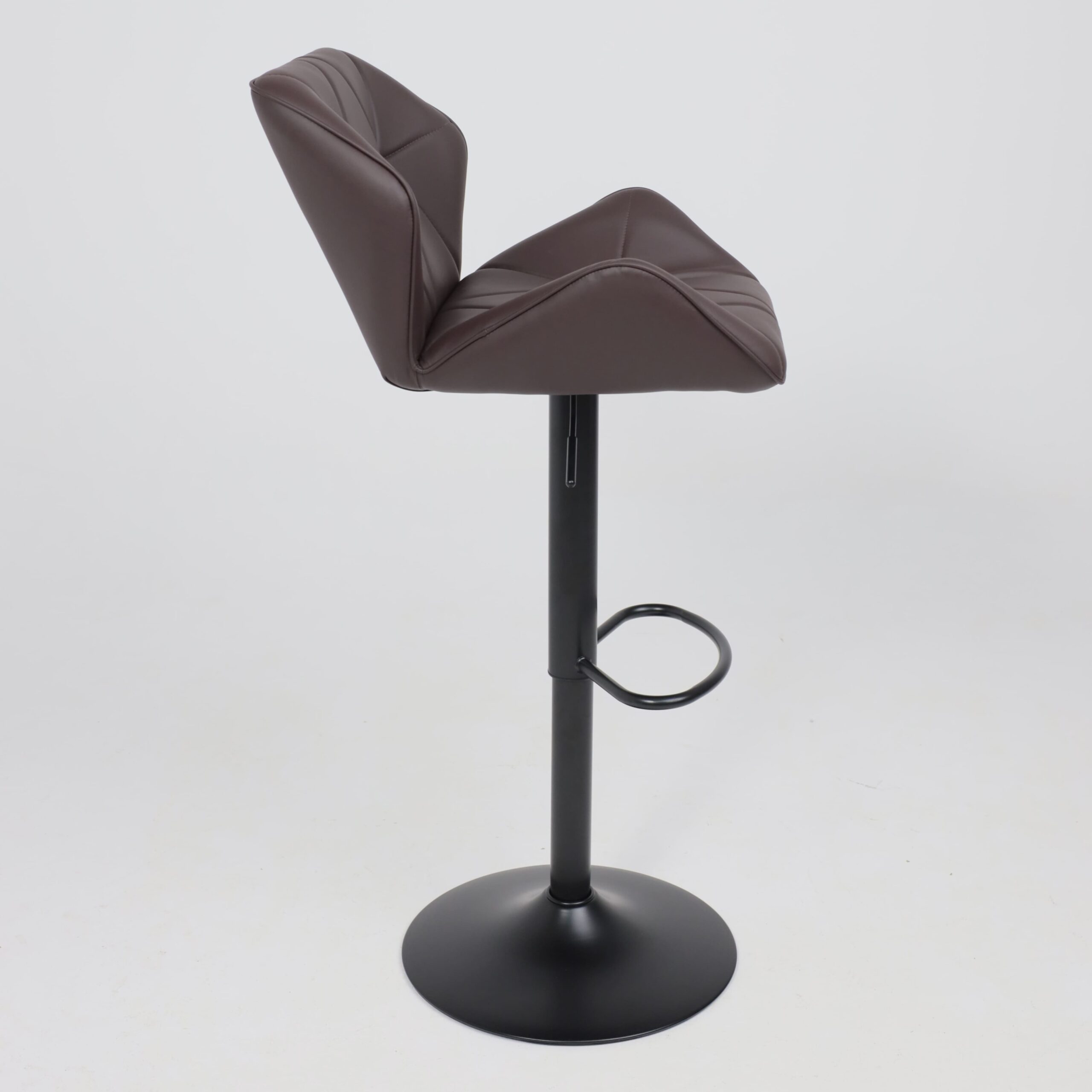 Кресло барное BERLIN GB, Pegaso шоколад экокожа/черный