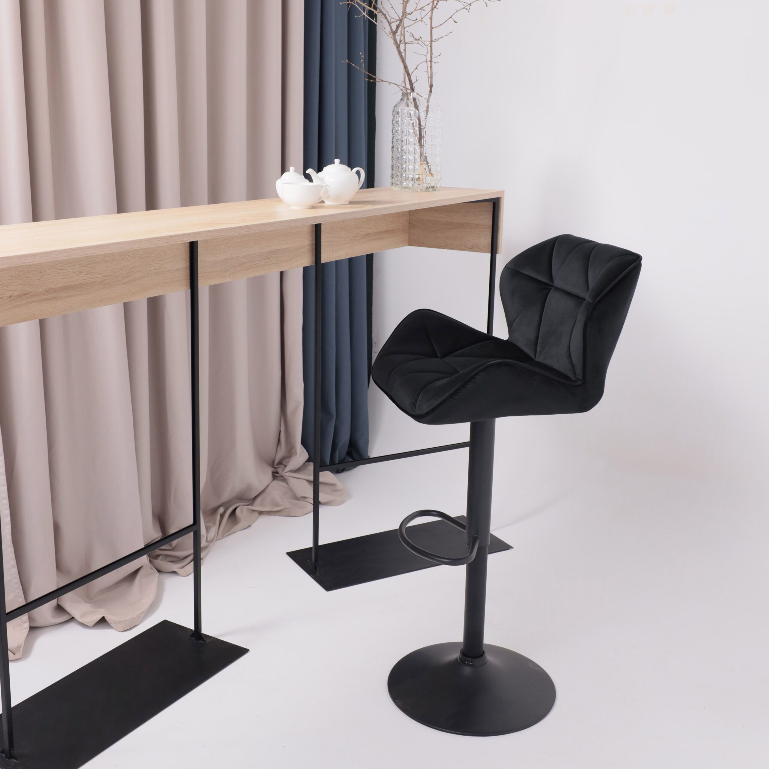 Кресло BERLIN, черный велюр HCJ-50/черный