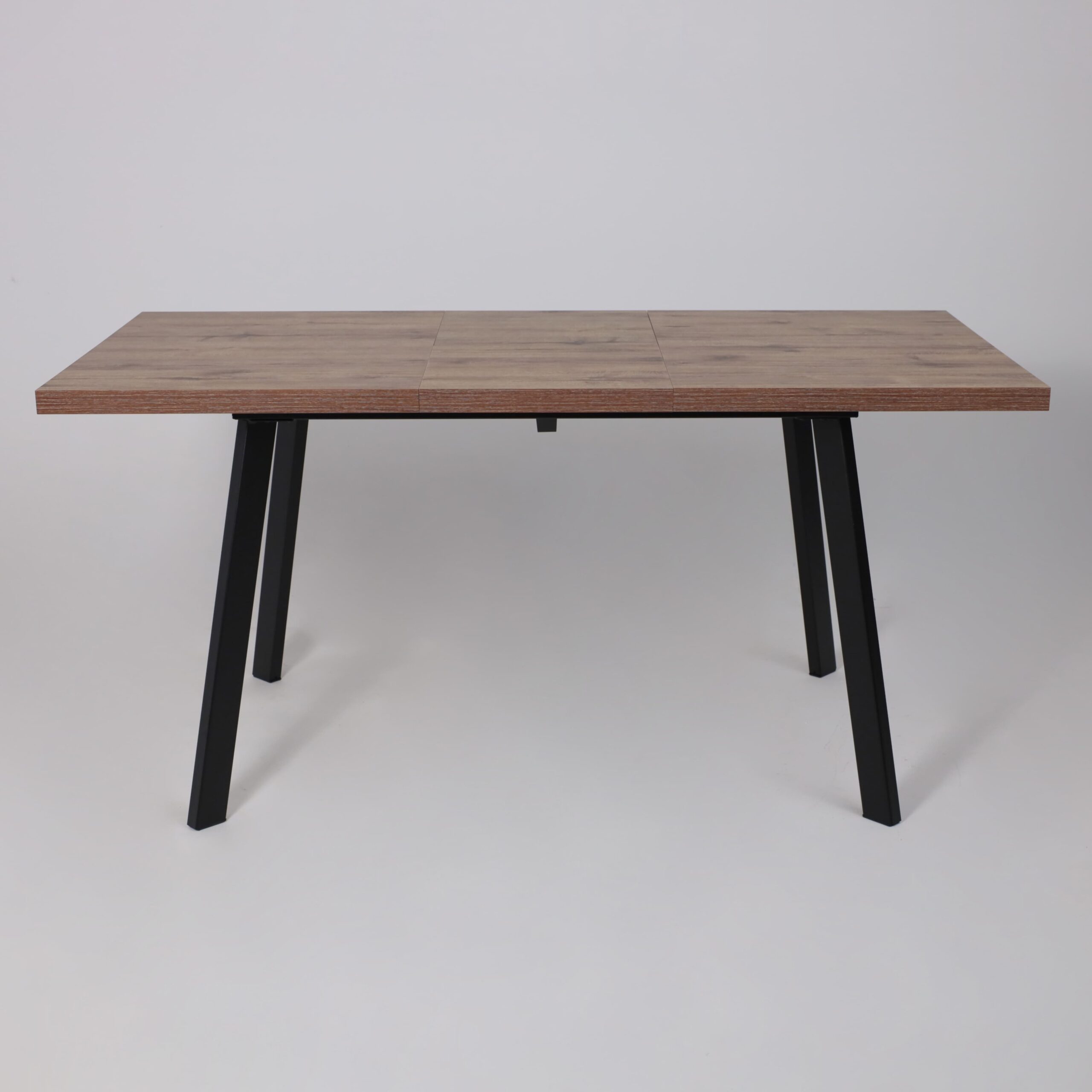 Стол BORG-120, раздвижной 120(160)х80, Дуб Веллингтон/Чёрный