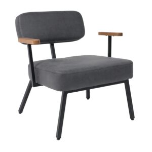 Кресло BOOKER, экокожа винтажный черный WATUSI 16/черный