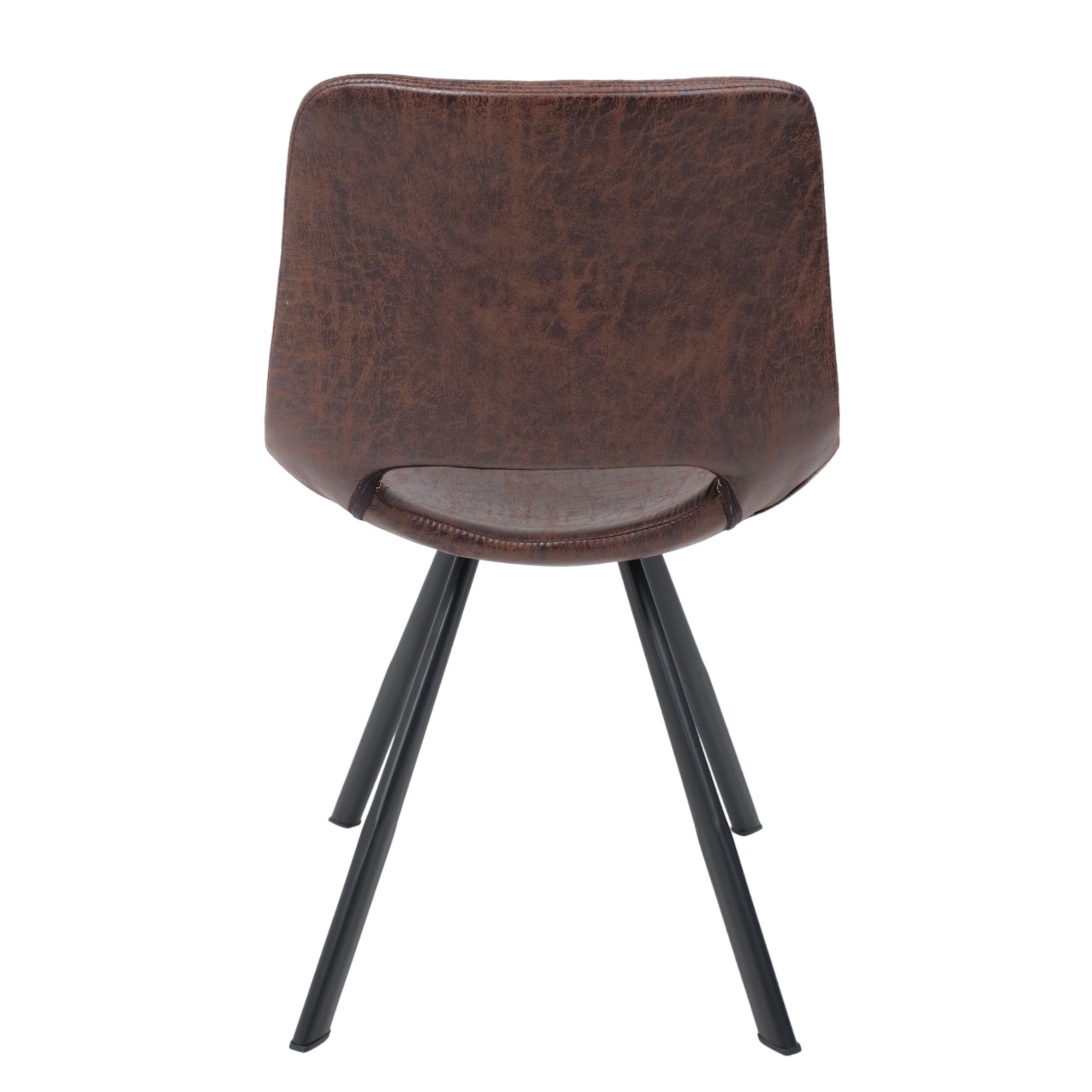 Стул  DILAN, экокожа, коричневый PU C-03/черный