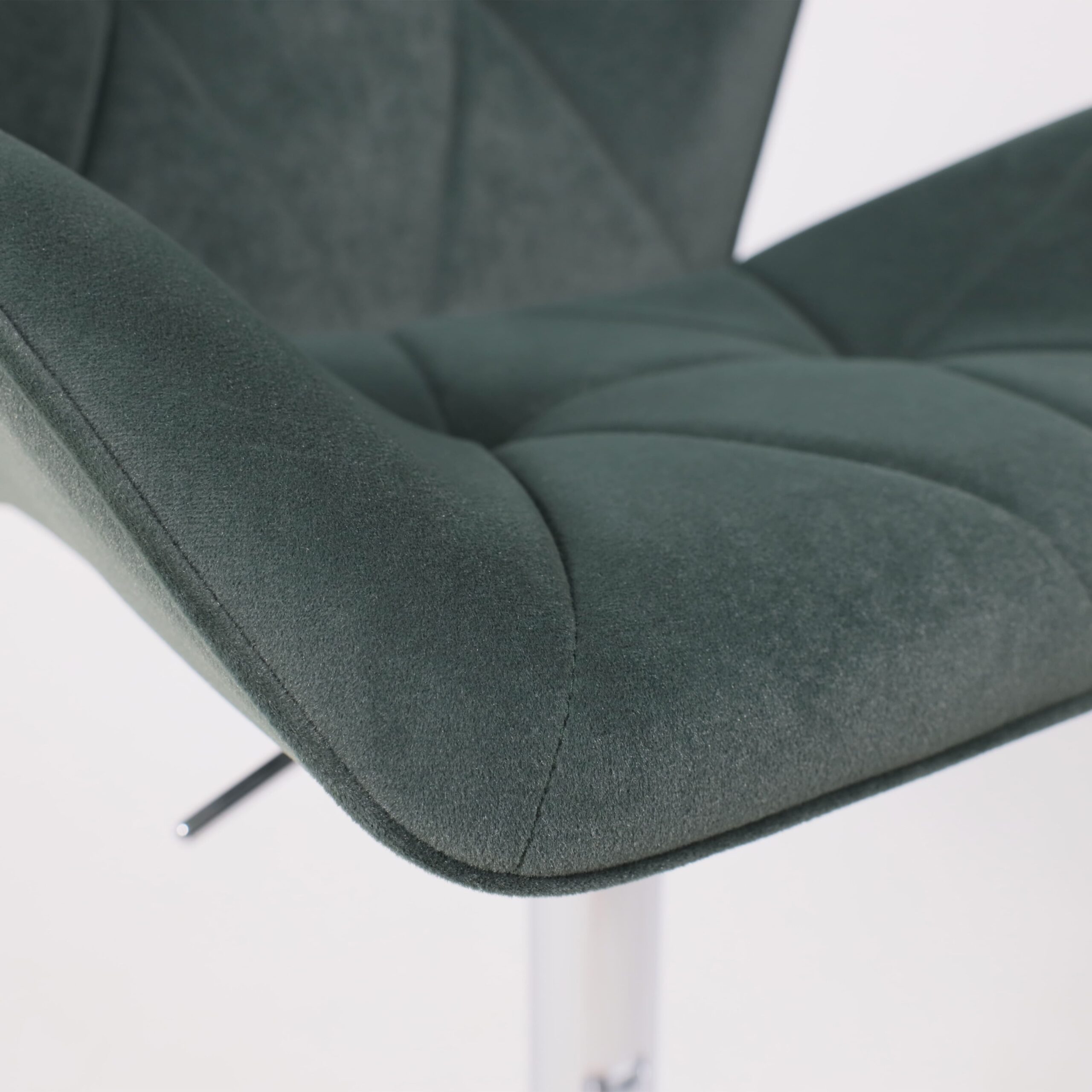 Кресло барное BERLIN GB, Kiton 708 темно-зеленый велюр/хром