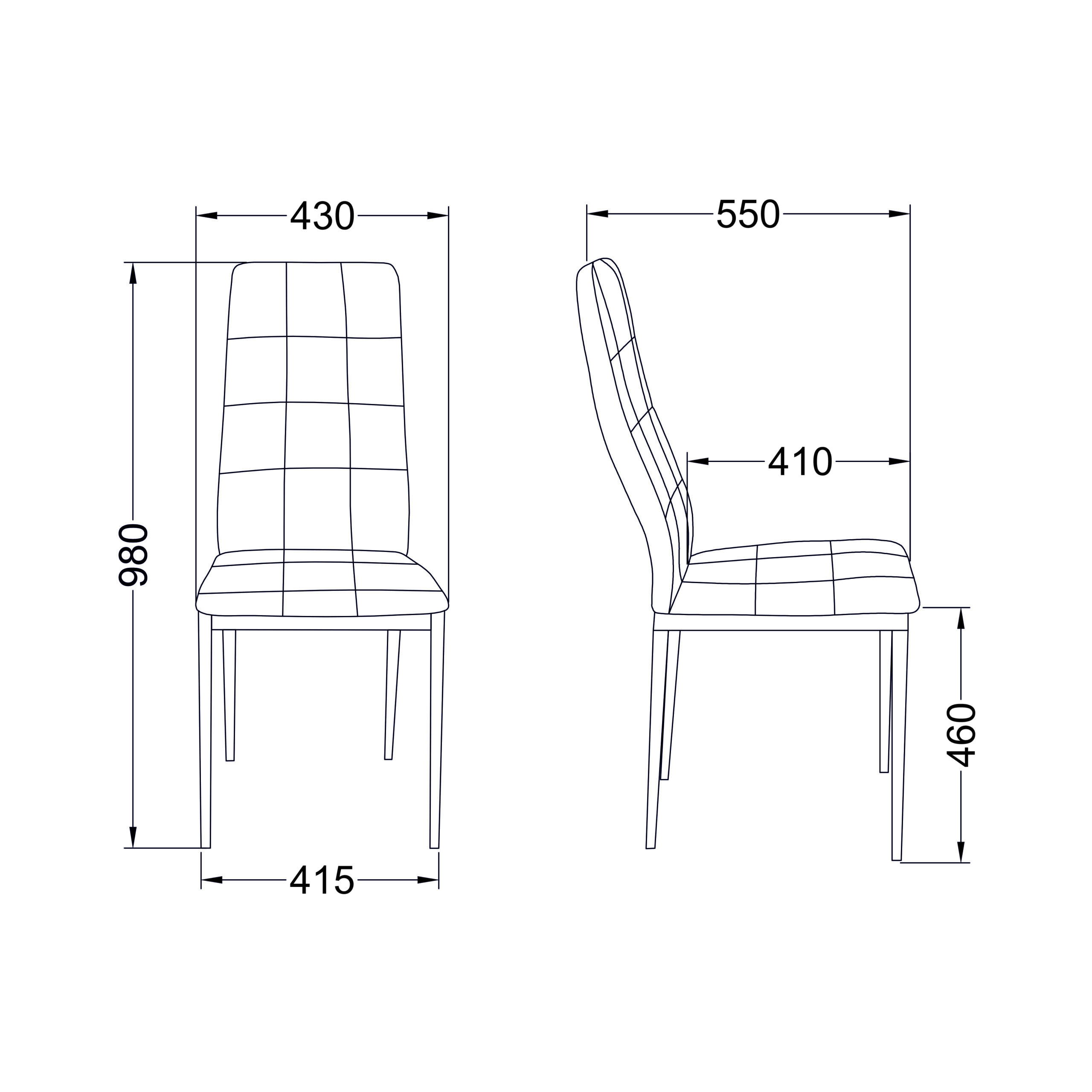 Стул SKY, экокожа, кремовый APU-003/хром