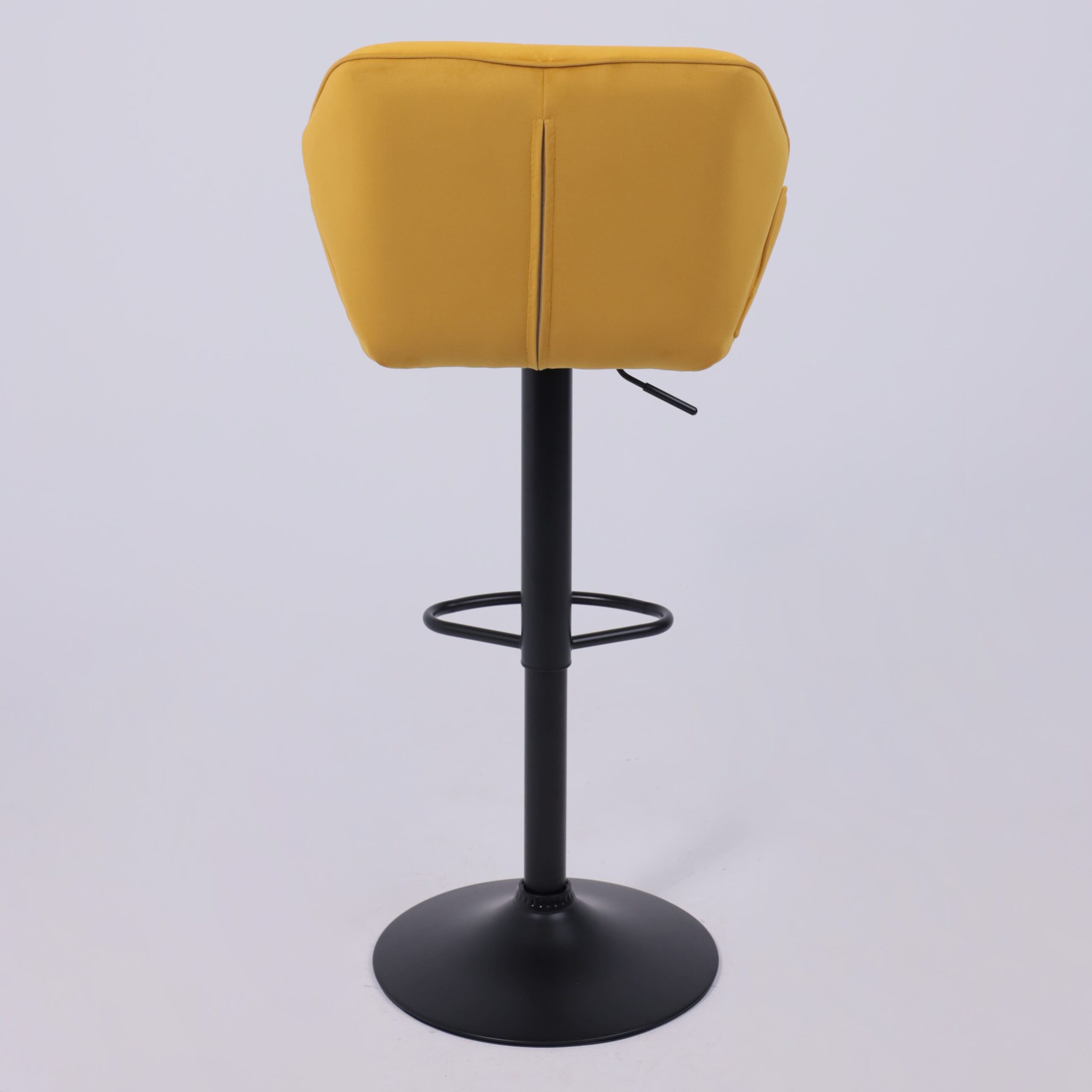 Кресло барное BERLIN GB, Velutto 56 горчичный велюр/черный