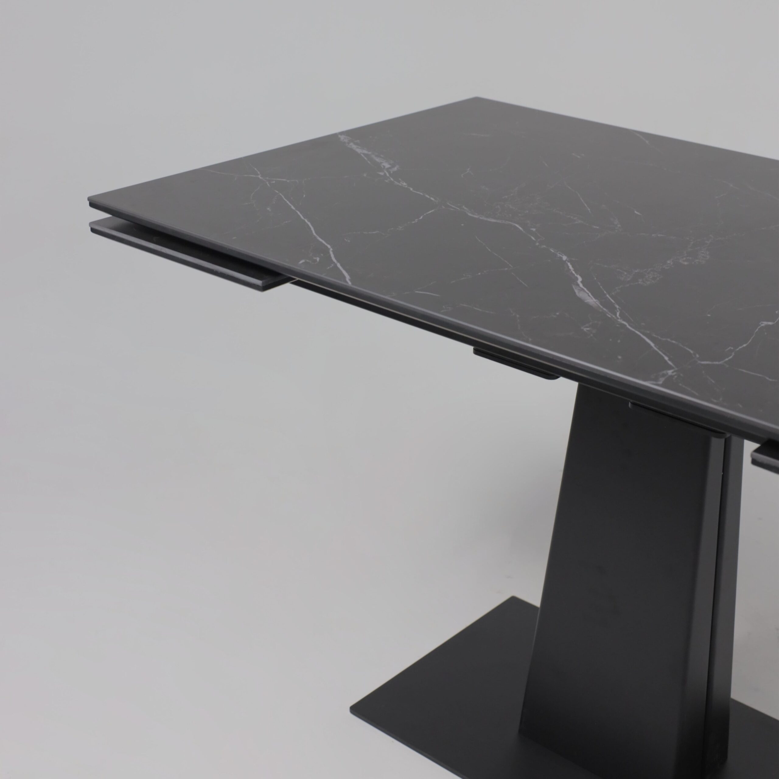 Стол AV 2119, МДФ+керамика, раздвижной 1200 (1800)*800 черный, матовый SHAKESPEARE/черный