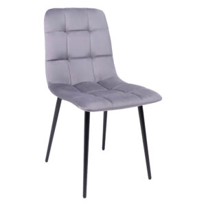 Стул AV 406-N, темно-серый бархат H-15/черный