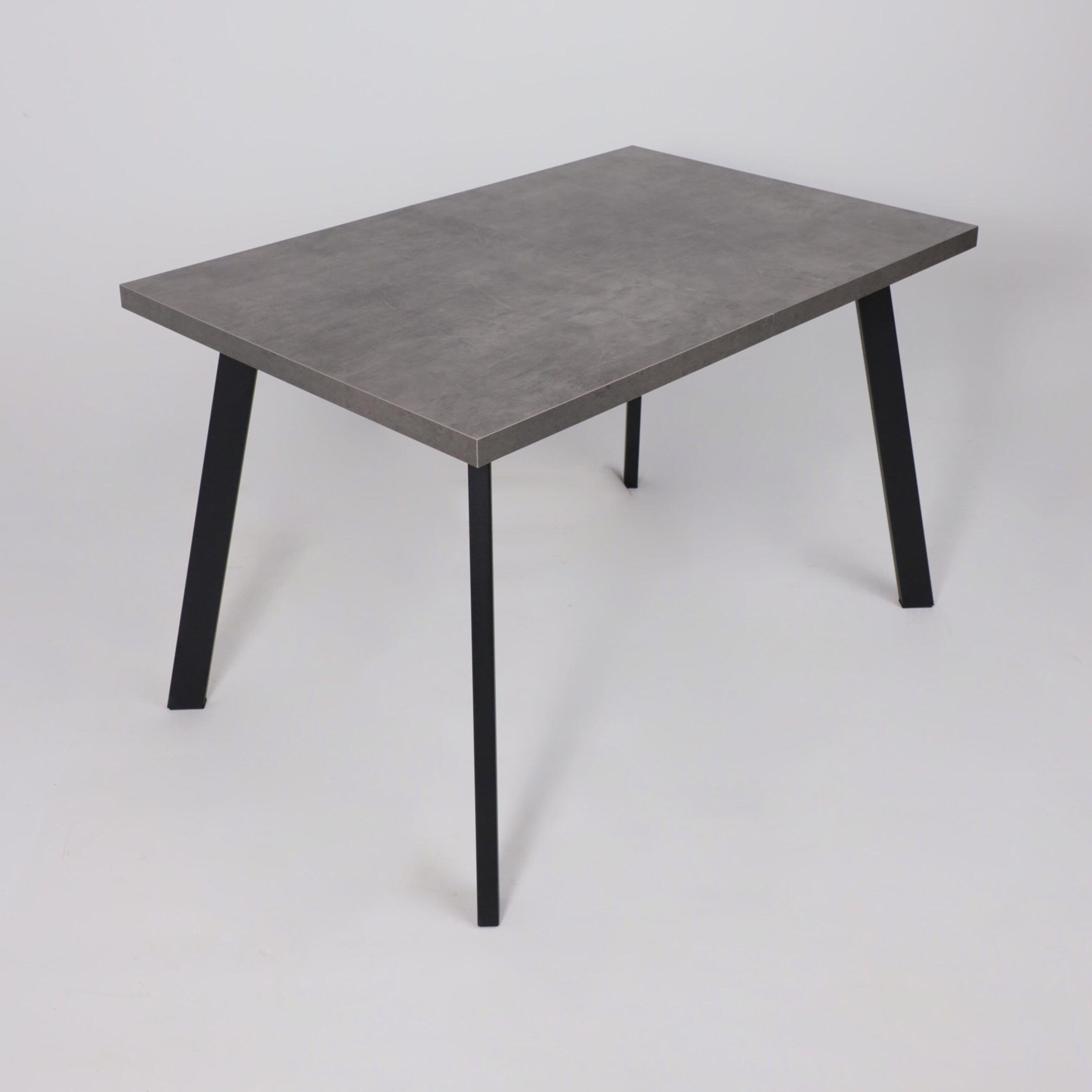 Стол BORG-120, раздвижной 120(160)х80, Дымчатая керамика/Чёрный