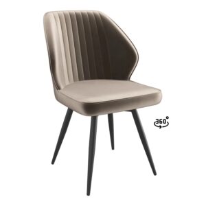 Стул MICHAEL-R1 360, d05 CAPPUCCINO LUXчерный