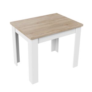 Стол раздвижной ПРОМО Тип 3, 900(1698)*670, дуб сонома светлый/белый