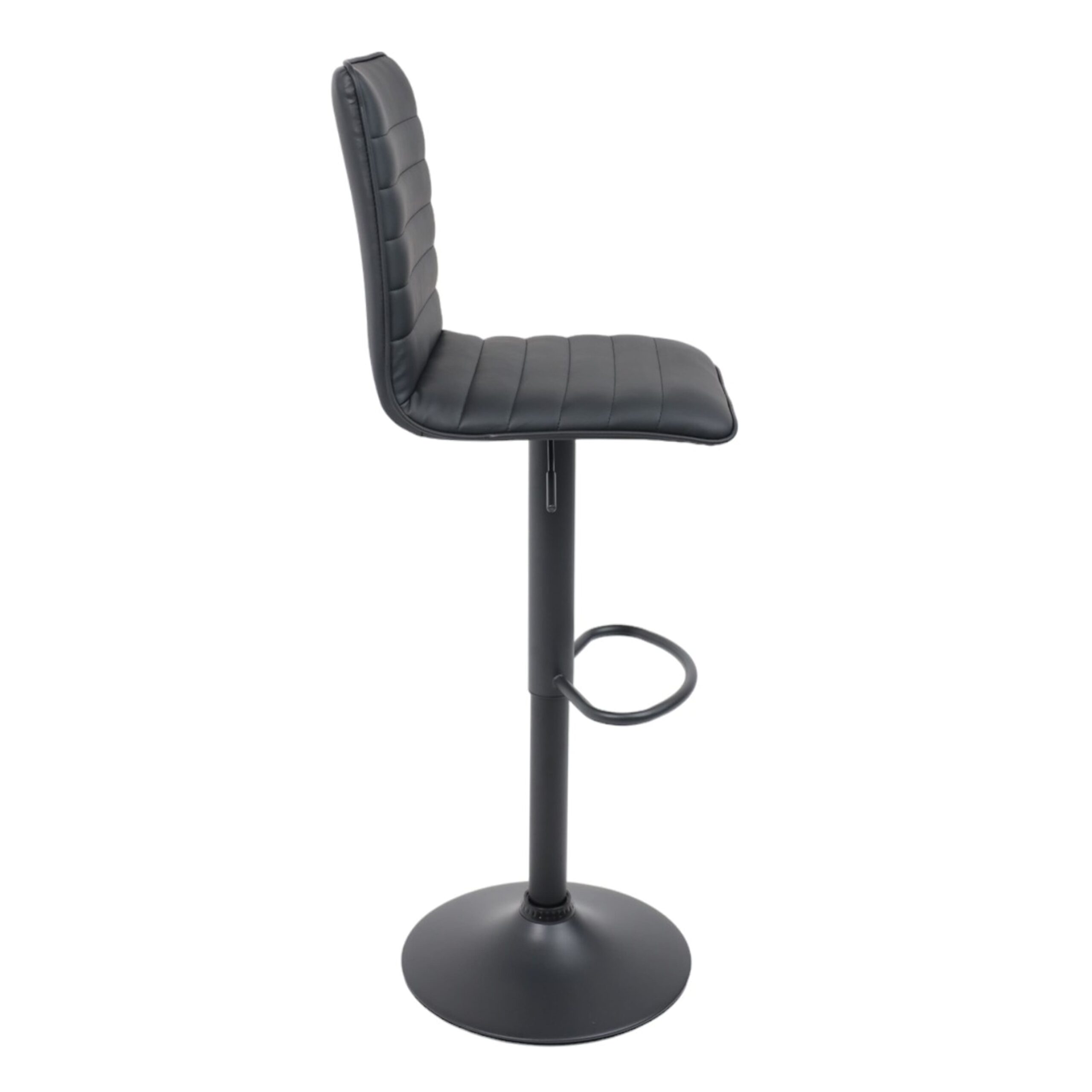 Стул барный CAPRI, экокожа,черный+черный/черный