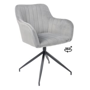 Кресло поворотное FLOWER, серый