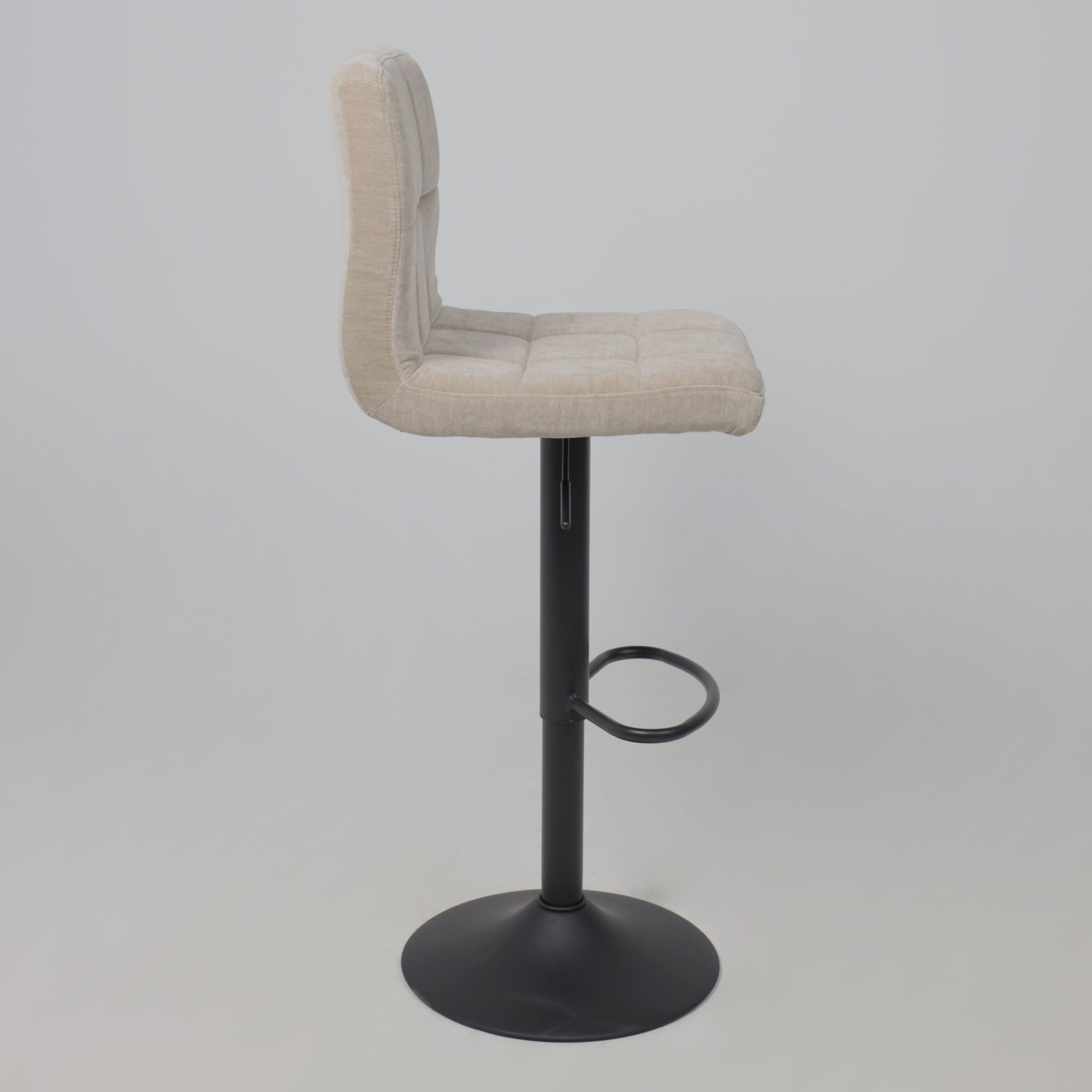 Стул барный LOGOS, бежевый шенилл Ote Canna 170/черный