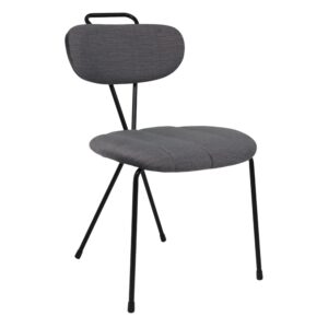 Стул TORI, серый велюр VOSS 15/черный