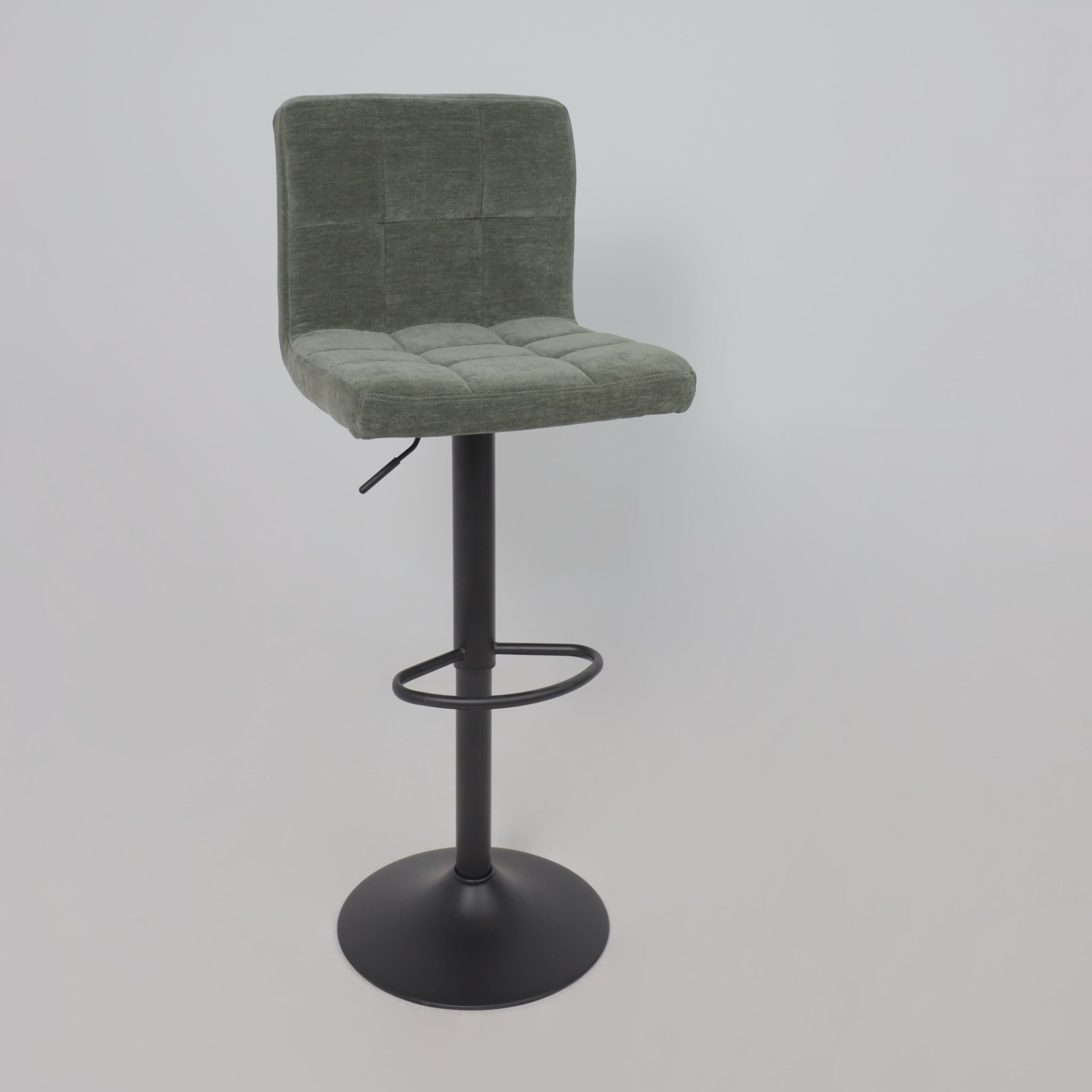 Стул барный LOGOS, темно-зеленый шенилл Ote Canna 352/черный