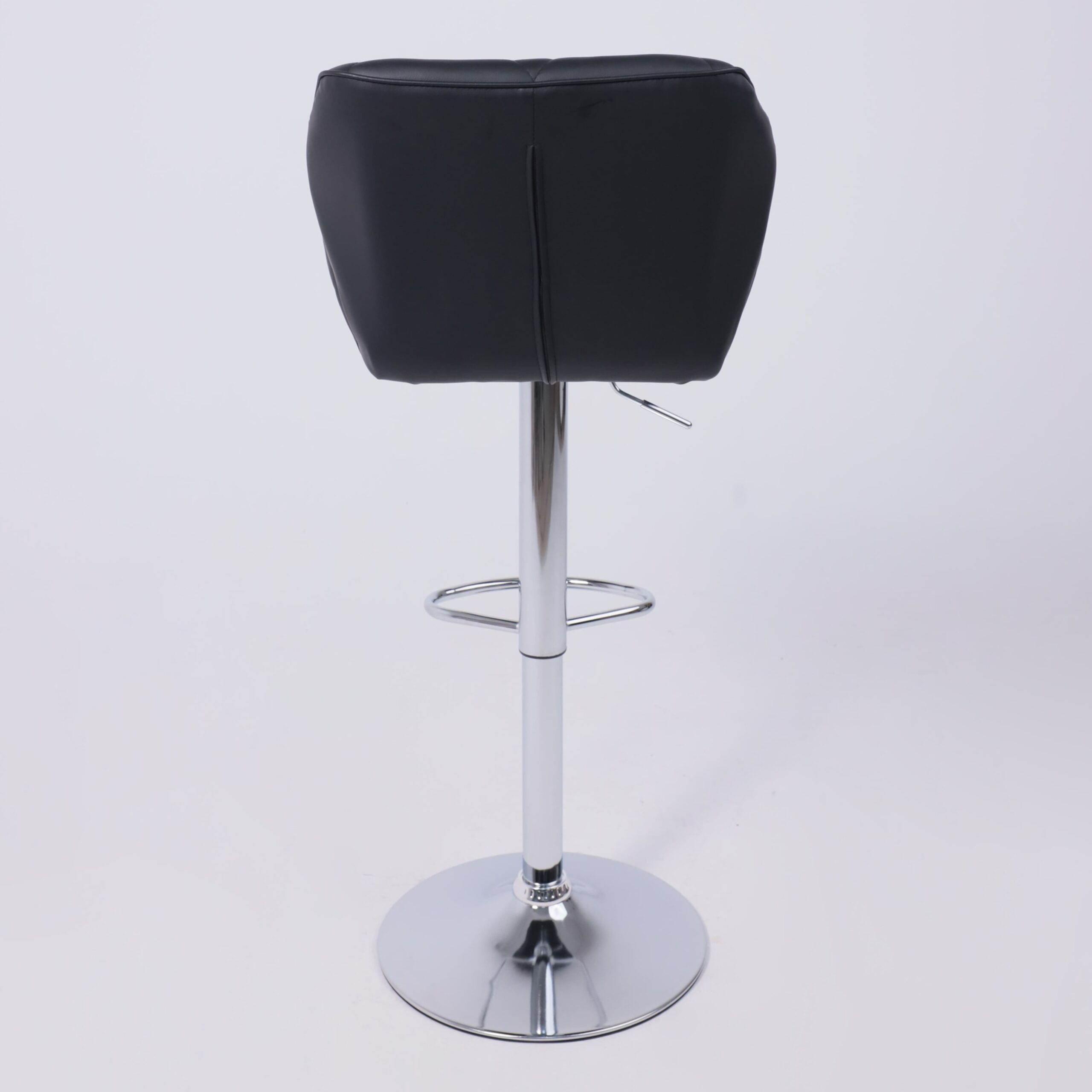 Кресло BERLIN, экокожа, черный/хром